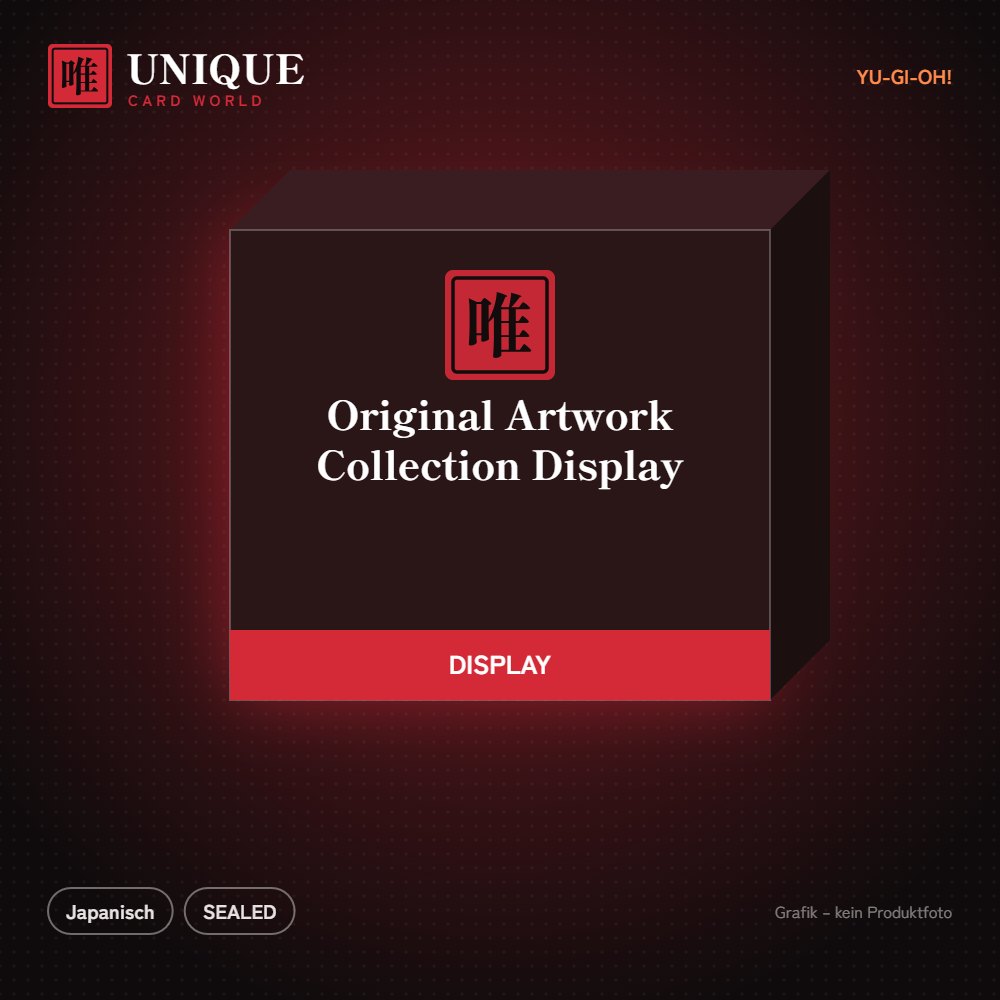 Yu-Gi-Oh! Original Artwork Collection Display – Japanisch – Produktgrafik