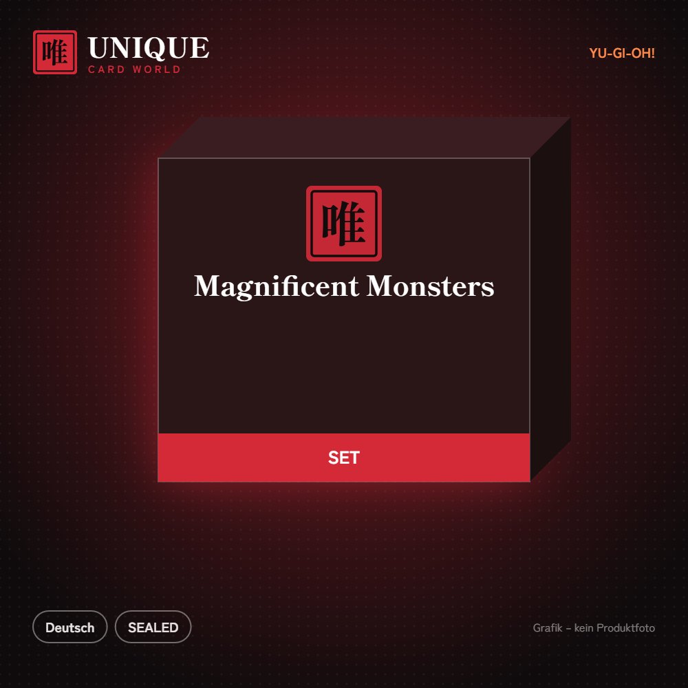 Yu-Gi-Oh! Magnificent Monsters – Deutsch – Produktgrafik