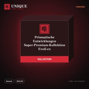 Pokémon Prismatische Entwicklungen Super-Premium-Kollektion Evoli-ex – Deutsch – Produktgrafik