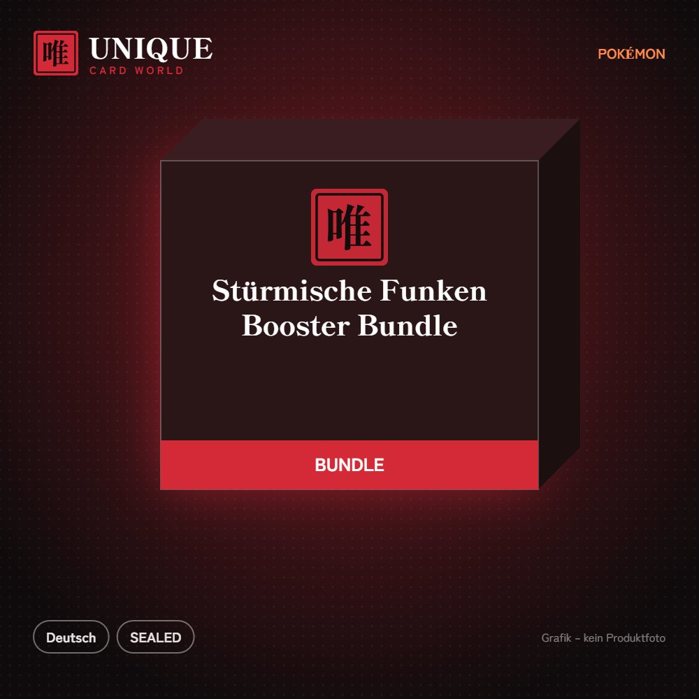 Pokémon Stürmische Funken Booster Bundle – Deutsch – Produktgrafik