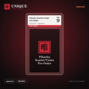 PSA 9 Pikachu Scarlet/Violet Pre-Order 001/SV-P – Japanisch – Produktgrafik